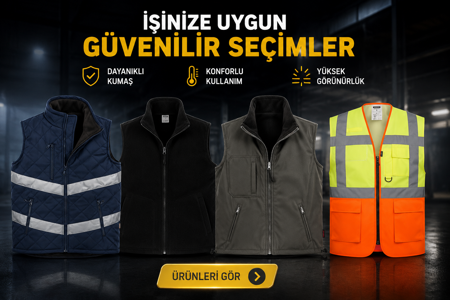 İş yelekleri kampanya görseli